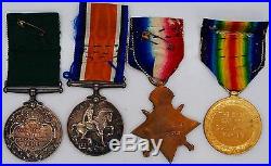 4 x Canada WW1 1914-15 Canadian Campaign Service Star Civilisation Medals