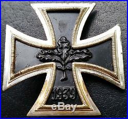 6914 German Iron Cross First Class medal post WW2 1957 pattern MAGNETIC ST&L
