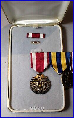 6 WWII US Naval & Military Medals for Named Naval Officer (&Commorative Medals)