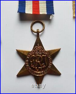 6 x WW2 Medal Group Mr of Manchester + Postal Box & Award Slip