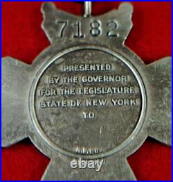 #7182 New York State Conspicuous Service medal (sterling) to a Pvt. 305th Inf