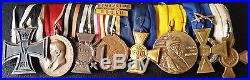 7192 German WW1 mounted medal group Iron Cross China Medal Bavarian Medals