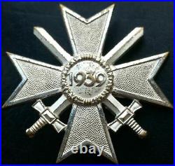 7281? German Army War Merit Cross First Class medal post WW2 1957 pattern ST&L