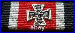 7383? German post WW2 1957 pattern ribbon bar Iron Cross Luftwaffe Flak Badge