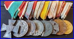 7722 Austro-Hungarian mounted medal group WW1 WW2 Defence Cross Karl Troop