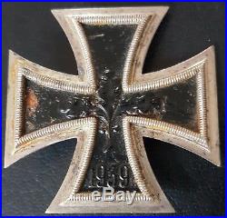 7752 German Iron Cross First Class medal post WW2 1957 pattern maker DEUMER
