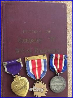 78th Division WW1 Named & Numbered Medal Group with Original Documents