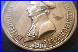 7946 German WW1 Brunswick Peninsula Commemorative Medal 17th Totenkopf Hussar