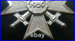 7978? German Army War Merit Cross First Class medal post WW2 1957 pattern ST&L