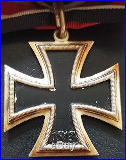 8025 German post WW2 Iron Cross Knight Cross medal 1957 pattern ST&L RK D