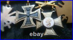 8332? German WW1 & post WW2 1957 pattern miniature chain Iron Cross Friedrich