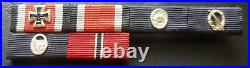 8368? German post WW2 1957 pattern ribbon bar Iron Cross Wound Badge Panzer