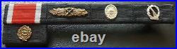 8575? German post WW2 1957 pattern ribbon bar Iron Cross Close Combat Badge