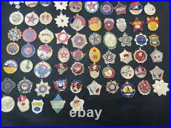 85 PCS Chinese White Copper Badge MEDALS popular collection