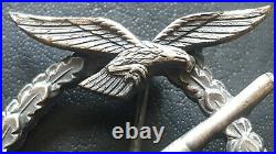 8719? German Luftwaffe Flak Gunner Anti Aircraft Badge post WW2 1957 pattern