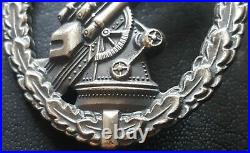 8719? German Luftwaffe Flak Gunner Anti Aircraft Badge post WW2 1957 pattern