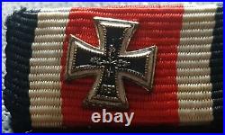 8794? German post WW2 1957 pattern ribbon bar Iron Cross Assault Badge Panzer