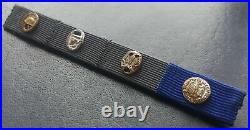 9095? German post WW2 1957 pattern ribbon bar Iron Cross Assault Badge Panzer