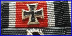 9116? German post WW2 1957 pattern ribbon bar Iron Cross Close Combat Clasp