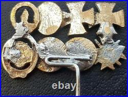 9156? German post WW2 1957 pattern miniature pin badge Iron Cross Wound Badge