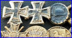 9156? German post WW2 1957 pattern miniature pin badge Iron Cross Wound Badge