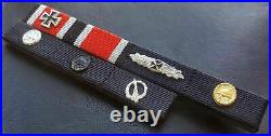 9468? German post WW2 1957 pattern ribbon bar Iron Cross Close Combat Clasp