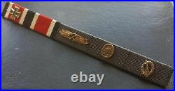 9469? German post WW2 1957 pattern ribbon bar Iron Cross Close Combat Clasp