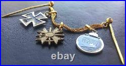 9496? German post WW2 1957 pattern miniature chain Iron Cross Eastern Front