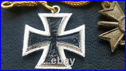 9496? German post WW2 1957 pattern miniature chain Iron Cross Eastern Front