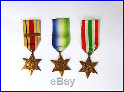 A Group of Second World War Medals + Ribbons and Supporting Documentation