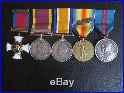 A Ww1 And China 1900 Mesopotamia Frontier Force Dco MID Medal Group Wia Etc