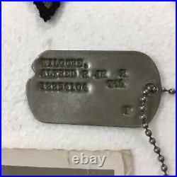 Al Kilgore World War 2 Dog Tag, Patches, Insignia, Silver Medal Discharge Ak605