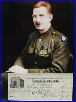 Alvin C. York World War I Medal Of Honor Recipient Hero In France Autograph