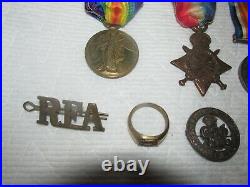 Amazing Group Of British Ww1 Medals Ones Man With Name