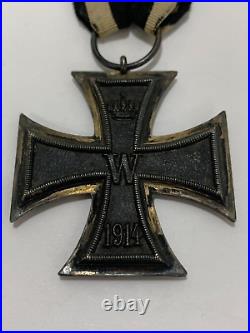 Antique 1813-1914 PRUSSIA cross medal withribbon pin, WW1