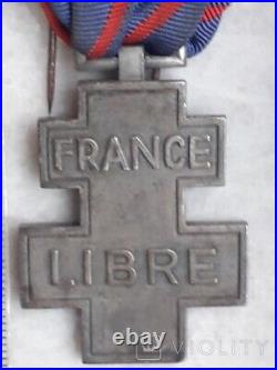 Antique Commemorative Medal Voluntary Service Ranks the Free French Badge Rare
