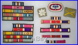 Army Airborne WW2-Korea Gallantry Medals Ribbon Bars Combat Campaign RB Insignia