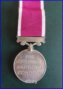 Army Lsgc Long Service Medal To Warrant Officer CL II G A Cole Welch Regiment