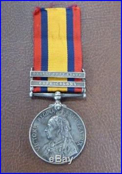Australian Qsa Boer War Medal 5th Sa Imperial Bushmen D. O. W 1st Light Horse Ww1