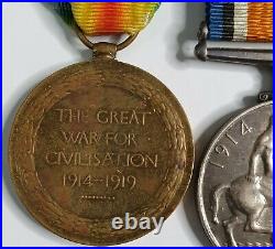 Australian WW1 Medal Trio to Corporal 1st AIF Original Ribbons and Mounting