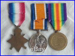 Australian WW1 medal trio. 13/Bn. Wounded Gallipoli. AIF