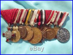 Austria Hungary Ww1 10 Medal Bar Military Merit Cross Signum Laudis