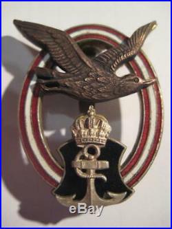 Austria WW I navy pilot medal original imperial award rare badge 1914-1918
