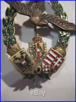 Austria sea pilot badge imperial medal very rare original stamps producer WW I