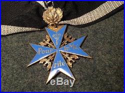 Authentic WW1 German BLUE MAX Medal of Honor 938 STERLING SILVER