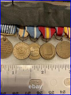 Authentic WWII US Army World War 2 Korean Victory Service Medals and Ribbons