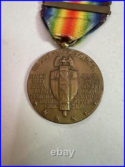 Authentic WWI Service Medal With 3 Bars