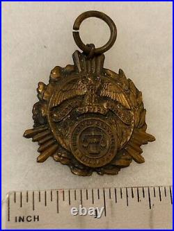 Authentic WWI US Army Evansville Indiana Citizens Medal 19-17 1918 World War