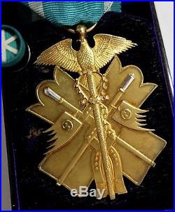BEAUTIFUL GOLD GILT! WW2 6th Class ORDER of GOLDEN KITE MEDAL JAPANESE JAPAN