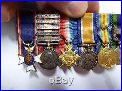 British Australian Royal Victorian Order Qsa Ww1 Trio MID Miniature Medal Group